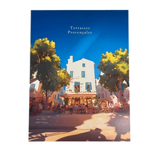 Charger l'image dans la galerie, Affiche terrasses provençales Olivier Malcor artyana Aix en Provence