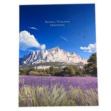Charger l'image dans la galerie, Affiche sainte victoire champs de lavande olivier Malcor artyana Aix en Provence