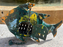 Load image into Gallery viewer, Lanterne Poisson Métal 33 cm