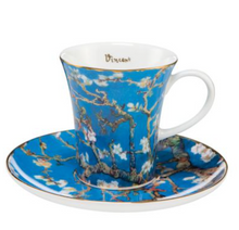 Charger l'image dans la galerie, Tasse expresso Les amandiers de Van Gogh avec coupelle