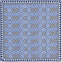 Charger l'image dans la galerie, Carré de soie bleu Sabika