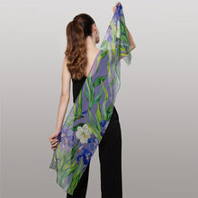 Charger l'image dans la galerie, Etole soie Les Iris de Van Gogh