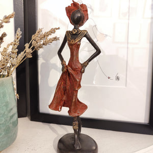 Femme Bronze Burkina Faso (21 cm)