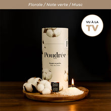 Load image into Gallery viewer, Les bougies de la marque Poudrée Paris sont une révolution dans le monde des bougies ! Avez-vous vu leur apparition dans l'émission QVEM ? Alors, qu'en avez-vous pensé ? Moi, j'adore !
Elles sont rechargeables, sans aucun entretien car la cire ne coule pas et ne salit pas vos contenants. Sans substances toxiques, elles durent beaucoup plus longtemps que les bougies traditionnelles. La collection Poudrée Paris est disponibles chez Artyana à Aix en Provence.