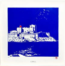Charger l'image dans la galerie, linogravure chateau d'if aix en provence