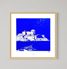Charger l'image dans la galerie, linogravure chateau d'if aix en provence