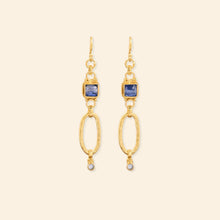 Load image into Gallery viewer, Boucles Ekadori Cyanite bleue