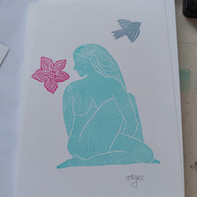 Load image into Gallery viewer, Mini gravure femme Aix en provence