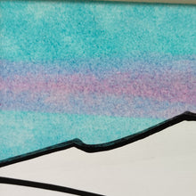 Load image into Gallery viewer, Encres et papier de soie coloré Sainte Victoire Marie Lagarde