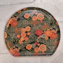 Charger l'image dans la galerie, Plateau japonais 1/2 lune bleu tapisser