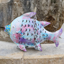 Load image into Gallery viewer, Lanterne Poisson Métal 33 cm