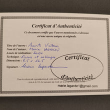 Load image into Gallery viewer, Encres et papier de soie coloré Sainte Victoire Marie Lagarde