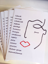 Load image into Gallery viewer, Set de 5 Cartes Force