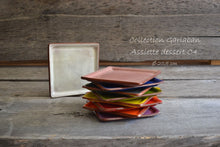 Load image into Gallery viewer, ASSIETTE A DESSERT CARREES
