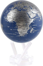 Load image into Gallery viewer, globe rotatif bleu gris métallisé aix en provence