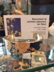 Bracelet HOKUSAI Cerisier et bouvreuil