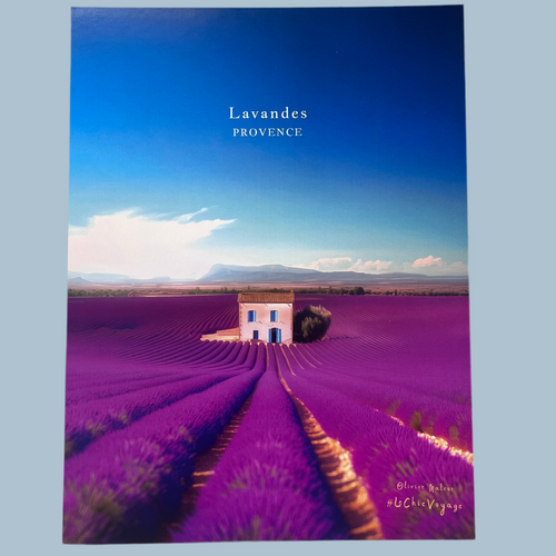 Affiche la lavandes olivier Malcor artyana Aix en Provence 