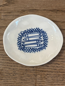 Mini coupelle plate porcelaine