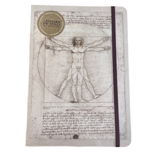 Load image into Gallery viewer, Carnet à élastique Léonarde De Vinci
