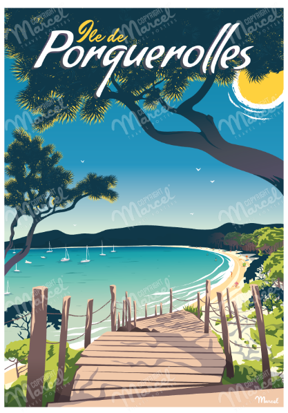 Affiche Porquerolles