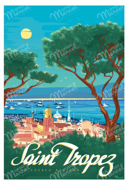 Affiche Saint Tropez