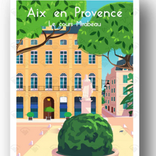 Load image into Gallery viewer, Affiche Mirabeau Aix en Provence
