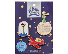 Load image into Gallery viewer, Set de 3 Pin&#39;s émaillés Le petit prince
