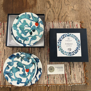 Coffret de 4 assiettes IZNIK Arzu Firuz