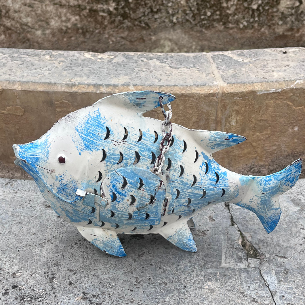 Lanterne Poisson Métal 33 cm