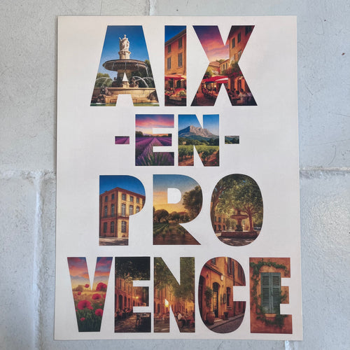 Affiche Aix en Provence olivier Malcor artyana Aix en Provence 
