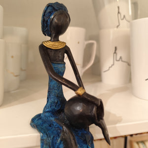 Bronze - lectrice assise