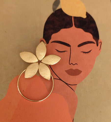 Boucles d'oreilles fleurs Lina artyana Aix en Provence 