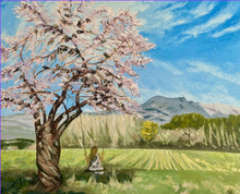 Charger l'image dans la galerie, Tableau avec vue sur la montagne Sainte Victoire Bonthoux Artyana
