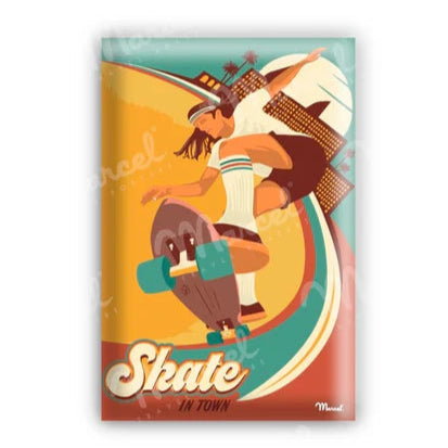 Magnet skate in town