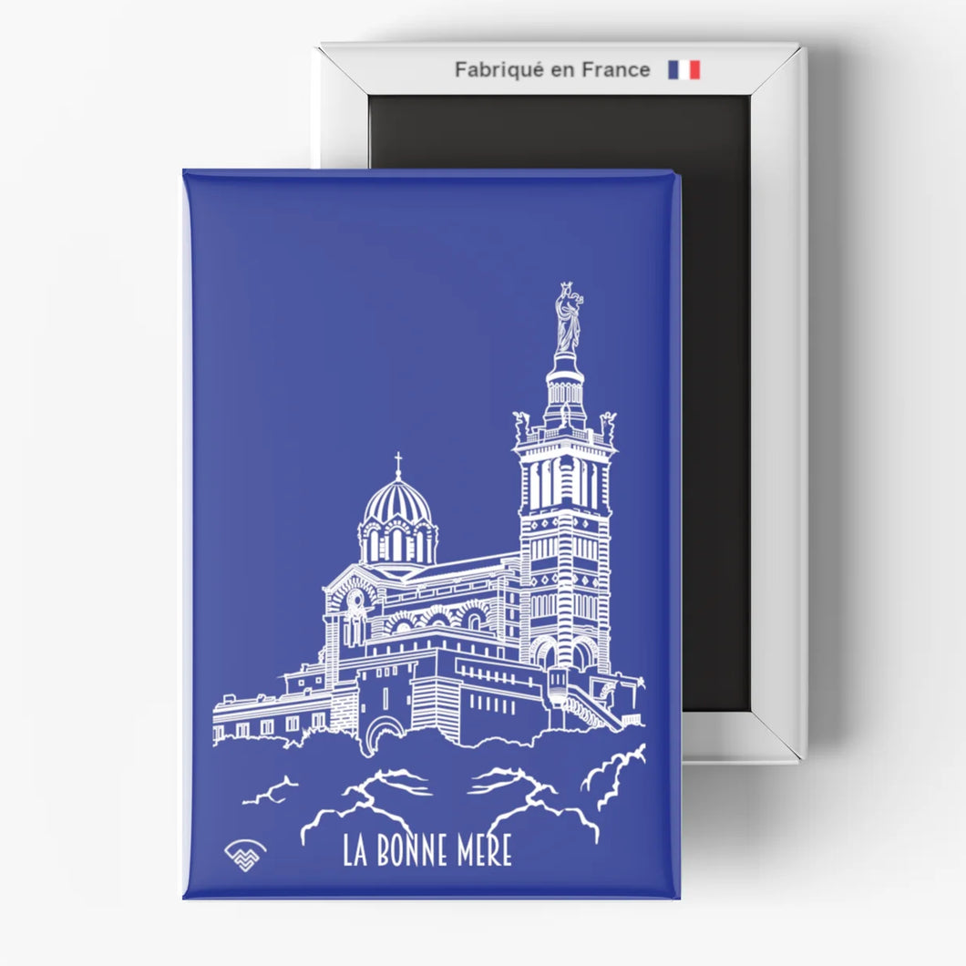 Magnet la Bonne Mère bleu nuit