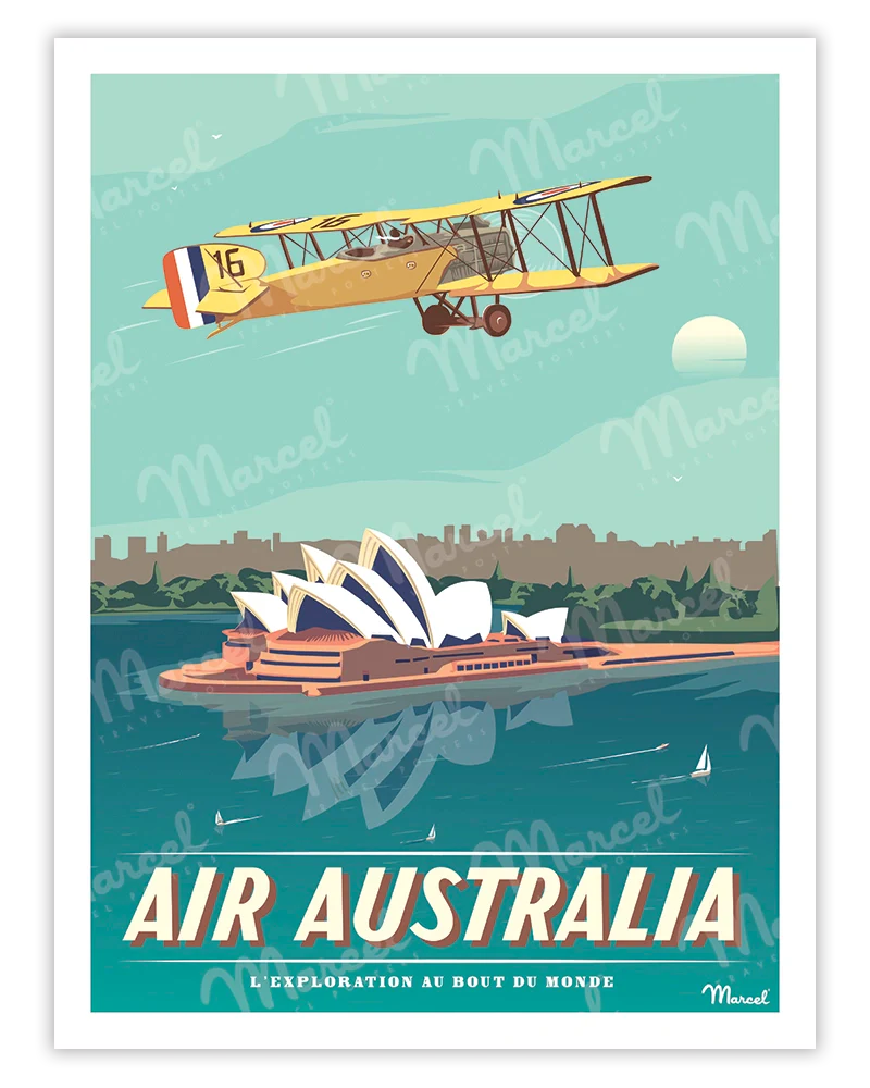 affiche air austalia artyana