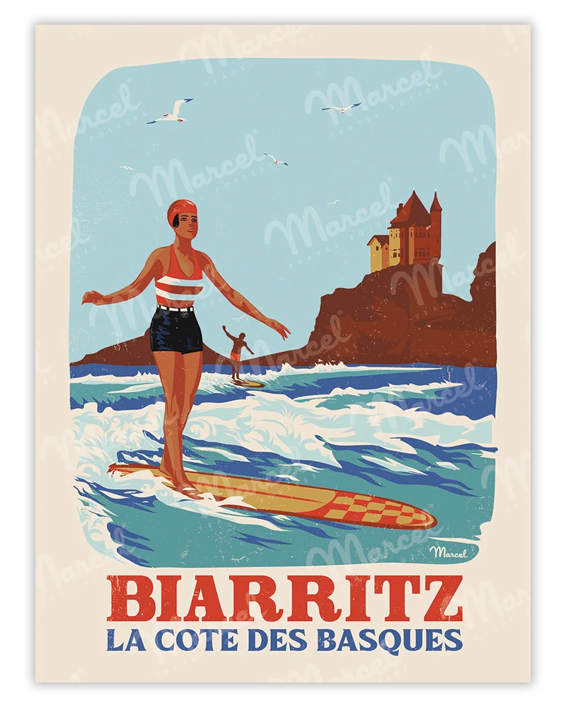 affiche biarritz artyana
