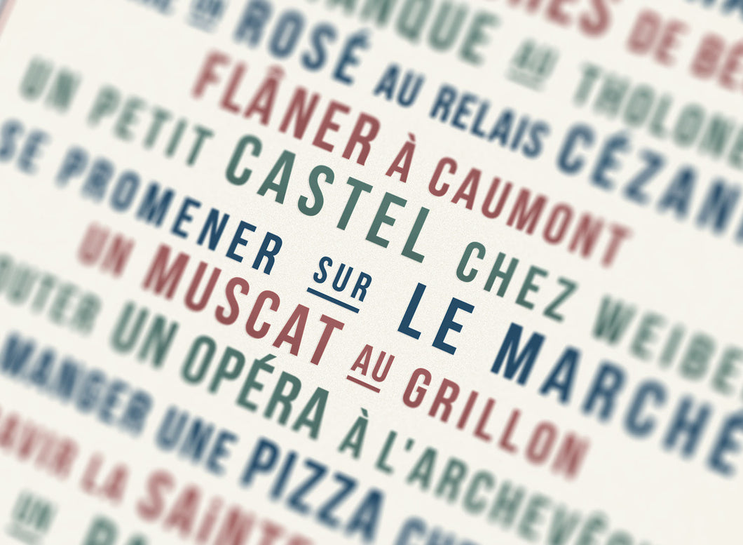 5 Cartes BONJOUR AIX EN PROVENCE