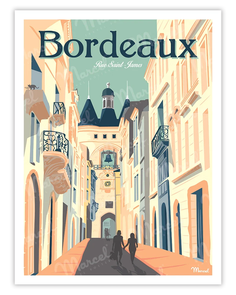 Affiche Bordeaux Rue Saint-James