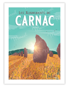 Affiche Carnac Les Alignements
