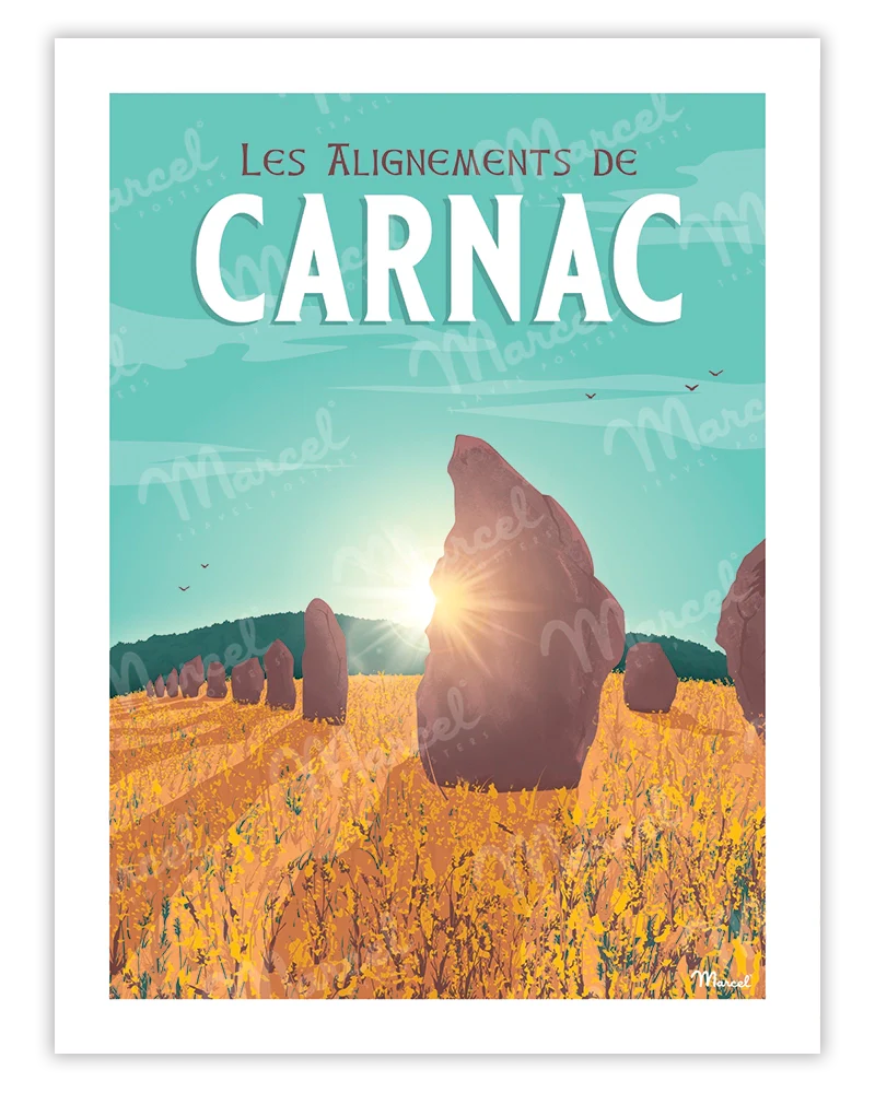 Affiche Carnac Les Alignements
