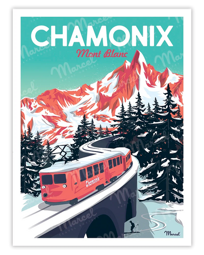 affiche chamonix artyana