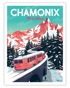 affiche chamonix artyana