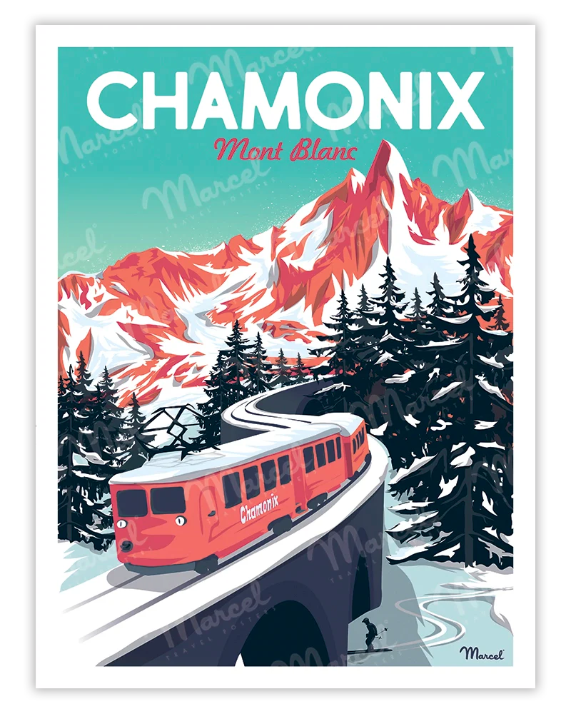 affiche chamonix artyana