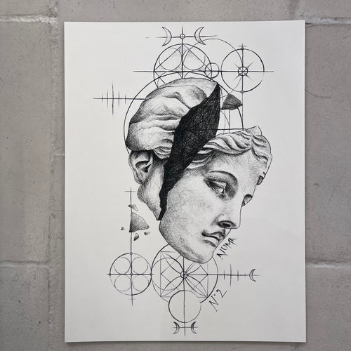 affiche femme geometre artyana aix-en-provence