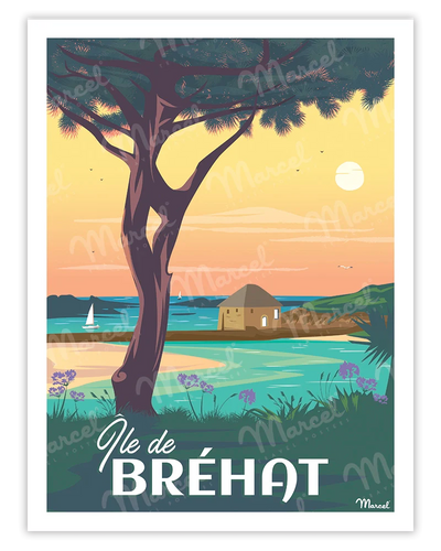 affiche ile de brehat artyana