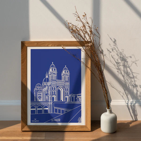 affiche marseille bleu la major artyana
