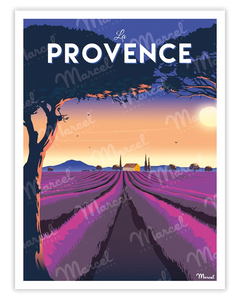 affiche la provence lavandes aix