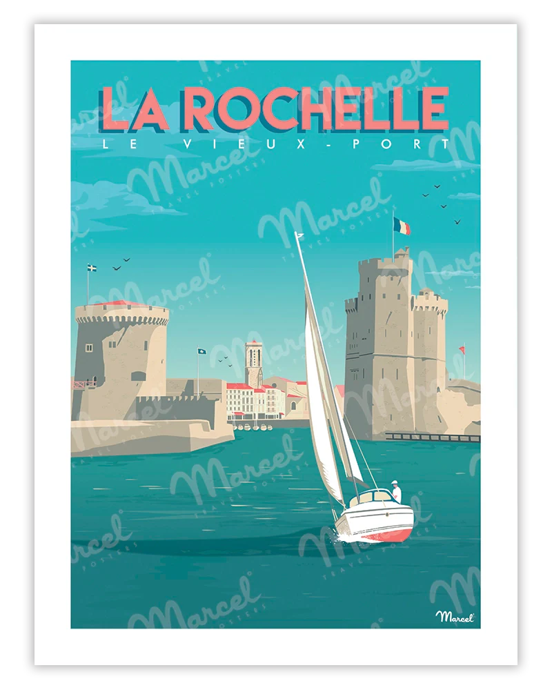Affiche La Rochelle Vieux Port