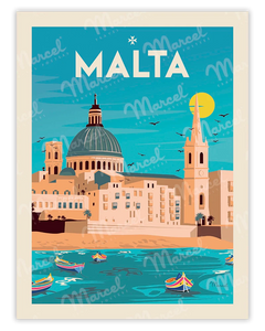Affiche Malta Souvenir from Valletta